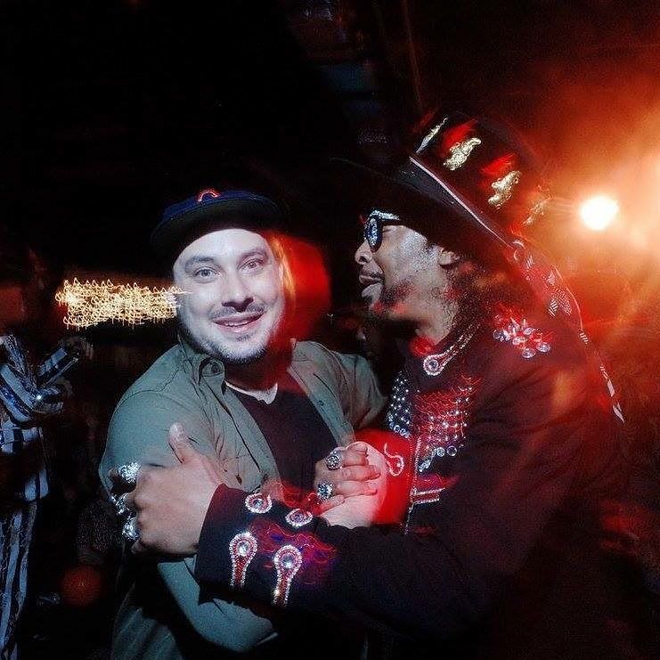 The moment I met and my face made the thought my brain had. Happy Birthday Bootsy! 