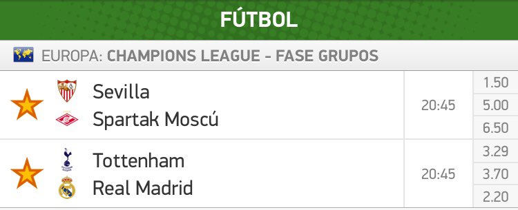 Multi_Apuesta's tweet photo. Si estos 2 partidos de Champions hoy acaban 0-0 regalaré 100€ a cada persona que haga RT a este tweet. https://t.co/5ZW9sVZX0u