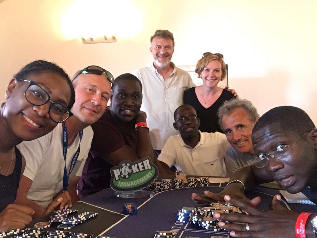 OLavalCoaching's tweet photo. Fin de la deuxième session de #poker.management au Sénégal 😊 une expérience impressionnante et riche ! #coheliance #ffcjd2017 #cjd.senegal https://t.co/e2EAmQuOBk