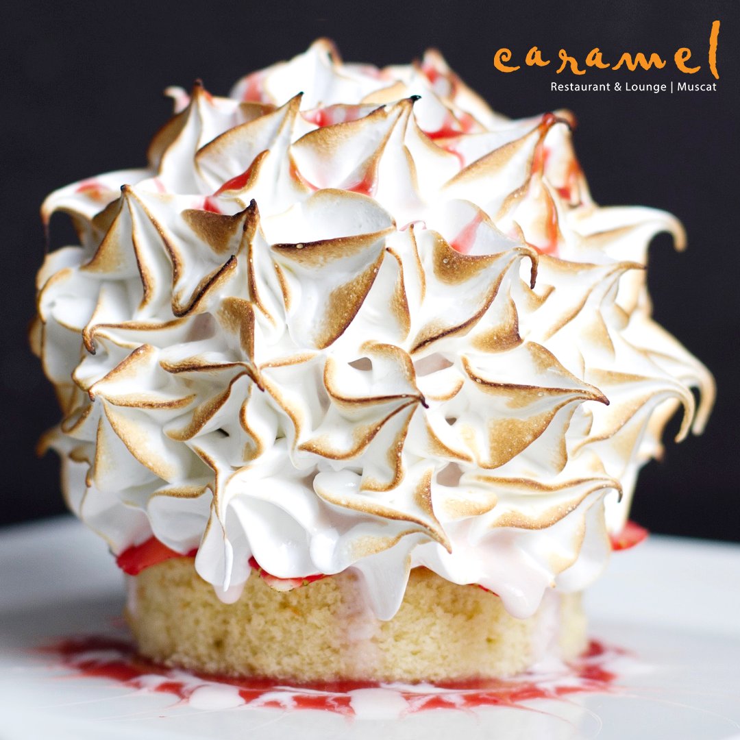 caramel_muscat's tweet photo. Baked Alaska is a perfect dessert to close your next night at Caramel. Ask your server for the Chef’s #caramelmuscat #rohm https://t.co/PvWnEAX6NU