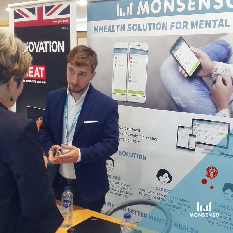 Monsenso's tweet photo. Riccardo is discussing our mHealth solution today at the #Bioagora matchmaking event at the University of Copenhagen, Frederiksberg Campus. https://t.co/aIe3tNF9sf