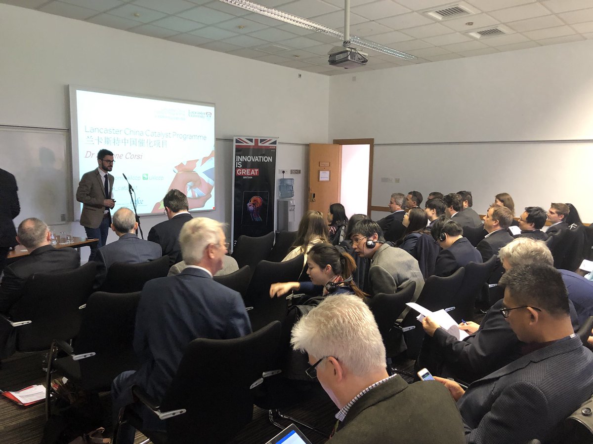HICLancaster's tweet photo. Lancaster Health Innovation Campus &amp; @china_catalyst strong platform for international collaboration @john_goodacre https://t.co/R3f8j7gEYi