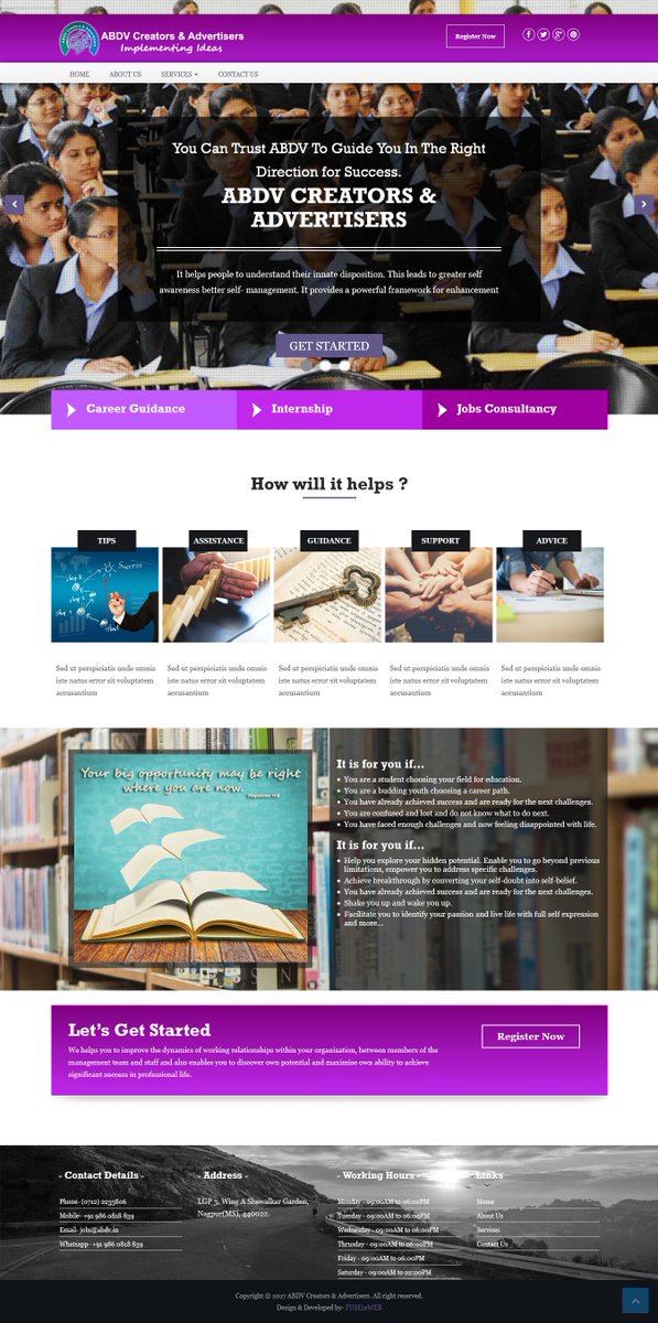 fuseinweb's tweet image. abdv.in #websitedesign #webdevelopment created by #fuseinweb