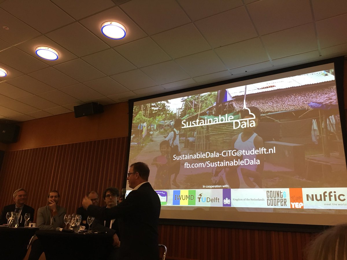 Group of young professionals presenting Myanmar case <a href="/AmsterdamIWW/">Amsterdam International Water Web (AIWW)</a> conference #youngexperts