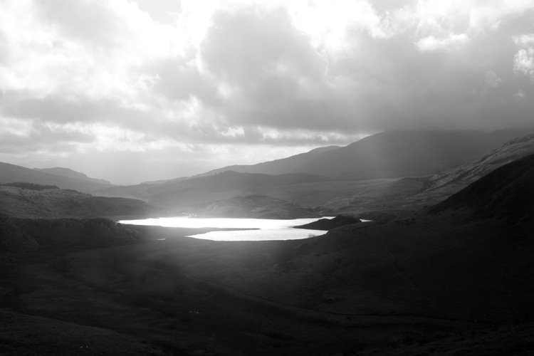 This time last week I was in sunny Snowdon snapping this unpronounceable little lake on my way up to Mynydd Mawr. #Snowdonia #Gwynedd