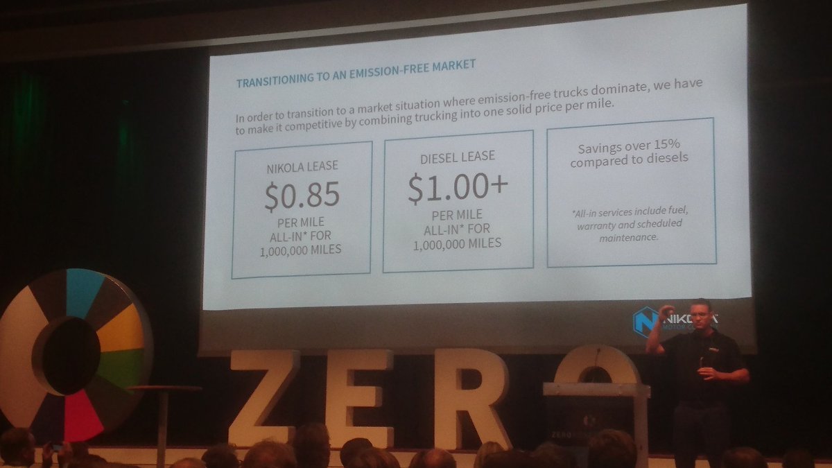 VikKristian's tweet photo. @nikolatrevor forteller at drivst.besparelser for Nikola One blir 7 ganger det hellige gral (av drivst.besparelser) i USA #Zerokonferansen https://t.co/T5goGRRZa0