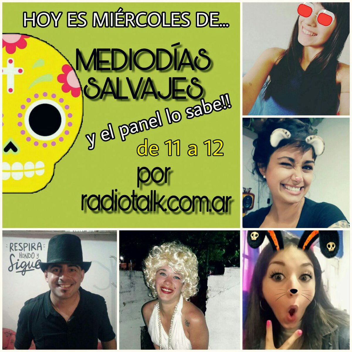 Miércoles de MEDIODIAS SALVAJES, dijiste? Obvio! Y el equipo lo sabe 😉 desde las 11 se viene un gran programa!!! Por <a href="/RadioTalkBsAs/">RadioTalk</a> obvio 👏🎙
