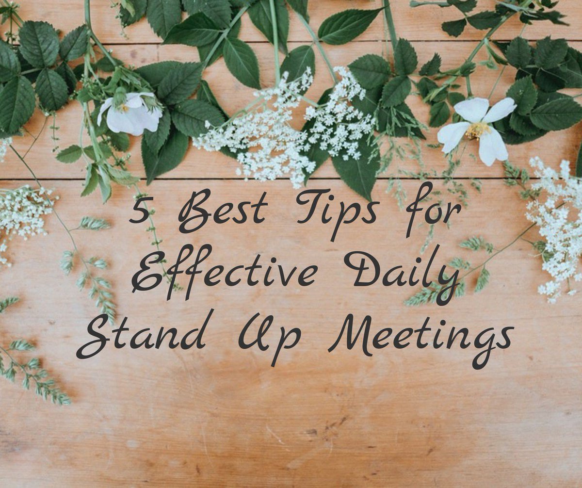 learnscrum's tweet image. *NEW* On the Blog this week, 5 Best Tips for Effective Daily Stand Up Meetings. #scrum #agile #scrumteam #blog