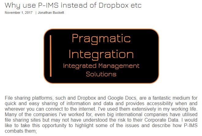 JonathanBuckett's tweet photo. Why should I use P-IMS rather than Dropbox...Check my latest Blog.
https://t.co/cSid8bRp0t https://t.co/HByEAWXSf5
