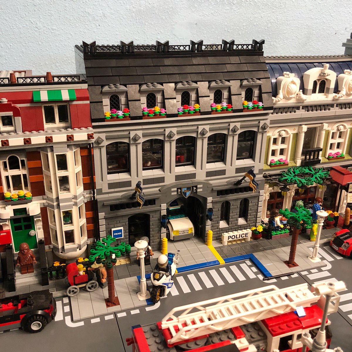 custom lego police station