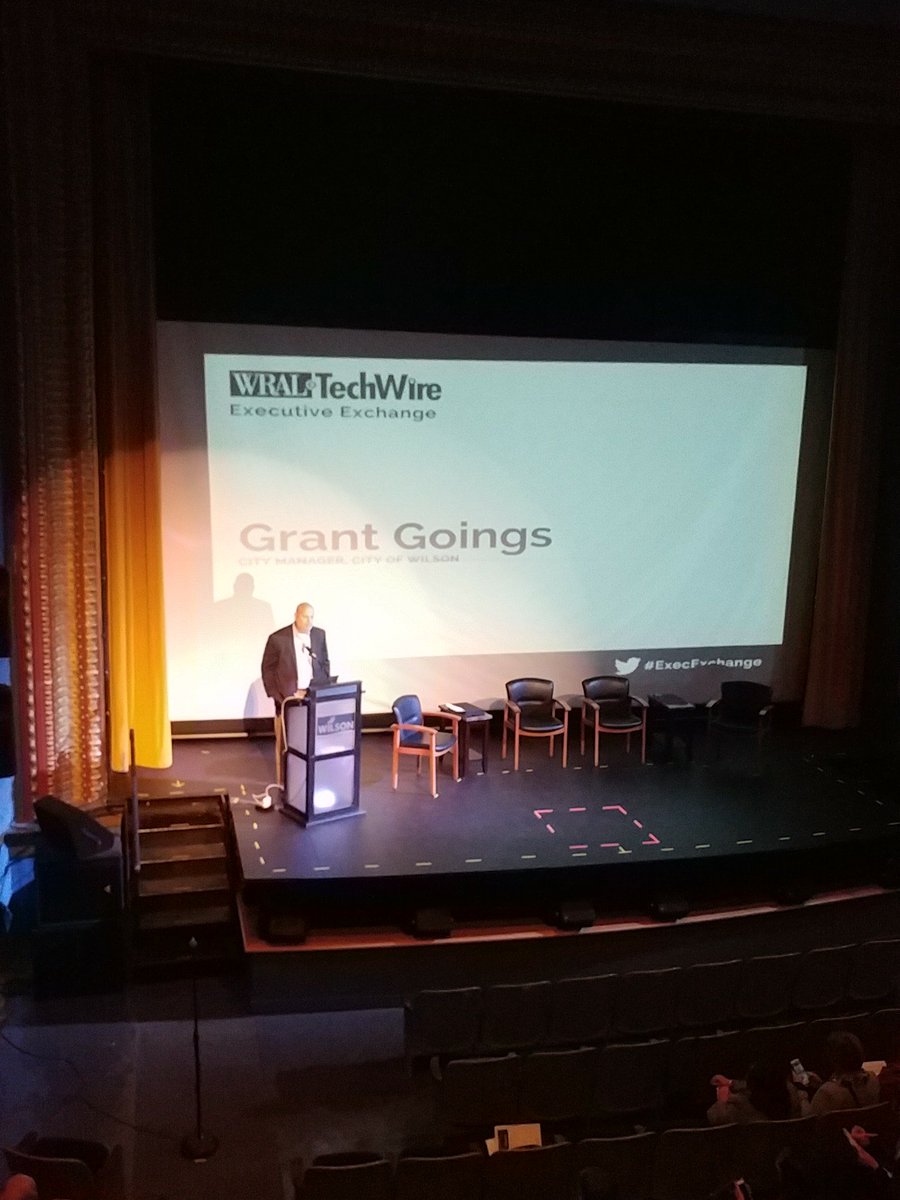 WRALTechWire's tweet image. #ExecExchange #Wilson welcome from city mgr. He mentions better weather, ahead of #SFO in tech