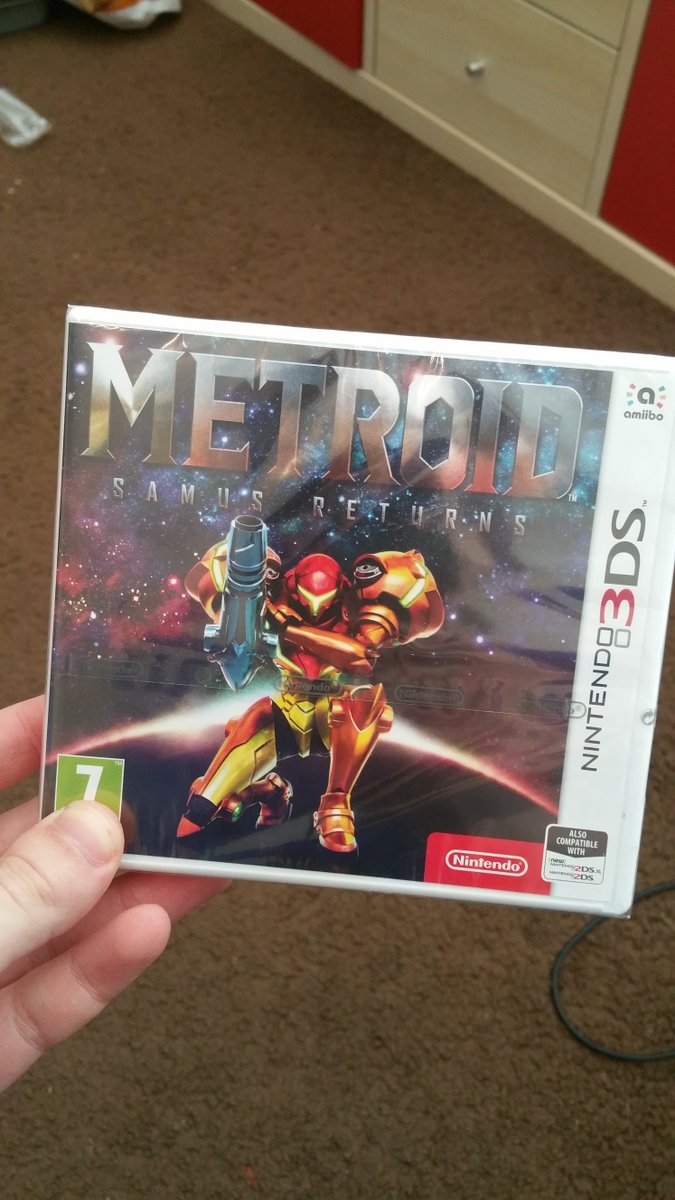 Dragonite131's tweet photo. After a month and a half I finally got it I'm so HYYYPEED!!! #metroid #SamusReturns #SamusIsBack #OperationSamusReturns https://t.co/kr36KH78Cc