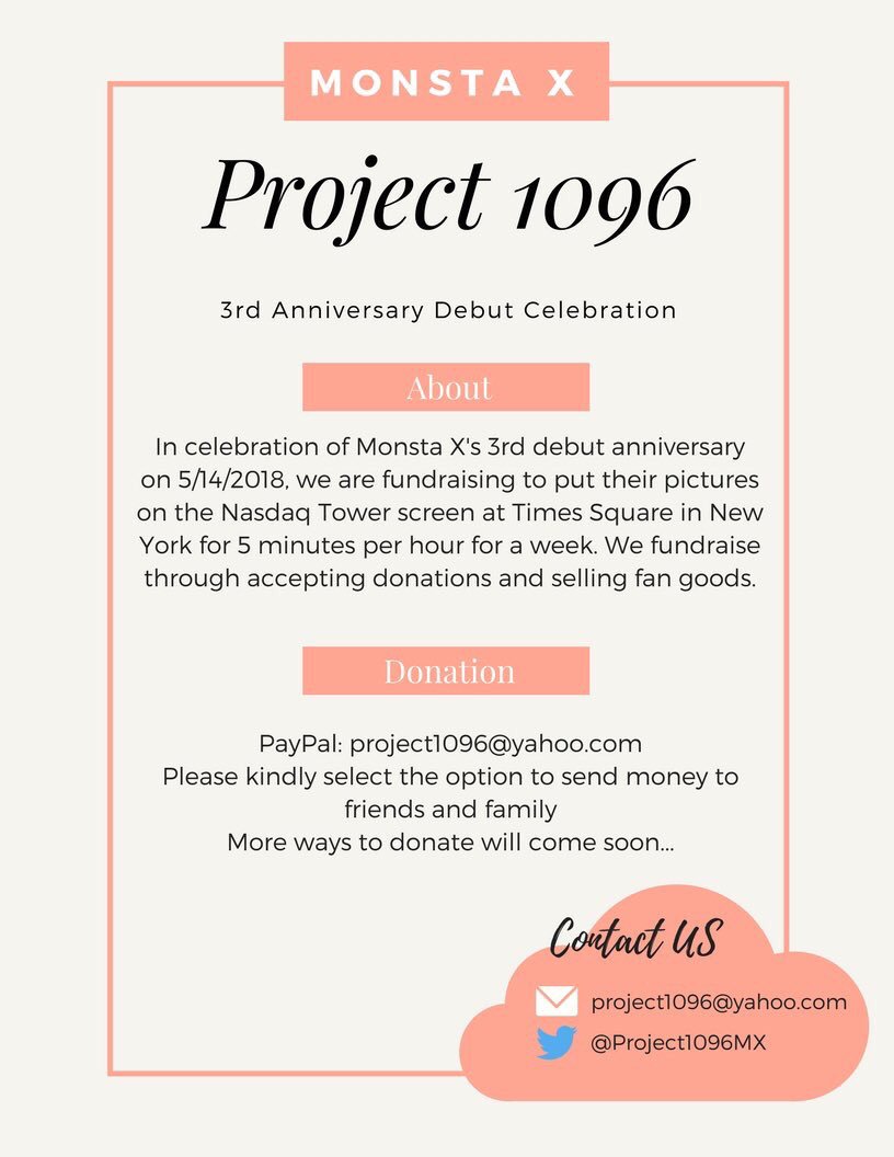 MONSTAXMY's tweet photo. โญ PROJECT 1096 MALAYSIA GROUP ORDER โญ
Form for 2nd batch fangoods updated!
Form: https://t.co/tC0EvX7qZk https://t.co/7FZDNLLaJW
