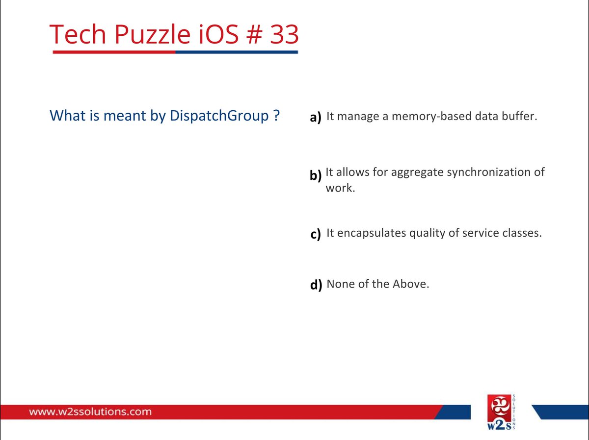 w2ssolutions's tweet image. If you are familiar with #iOS coding, Share your answers for the #TechPuzzle