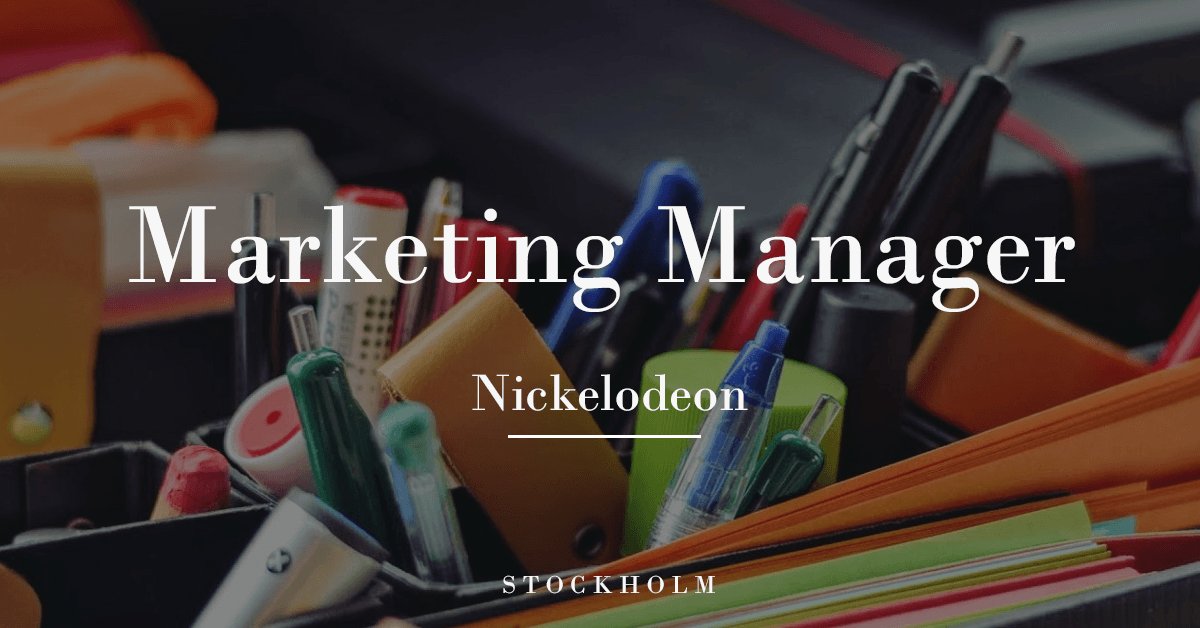 KIMMRekrytering's tweet photo. Marketing Manager to Nickelodeon! https://t.co/tyuHyZR5MN by @kimmrekrytering https://t.co/utHwuEsAGz
