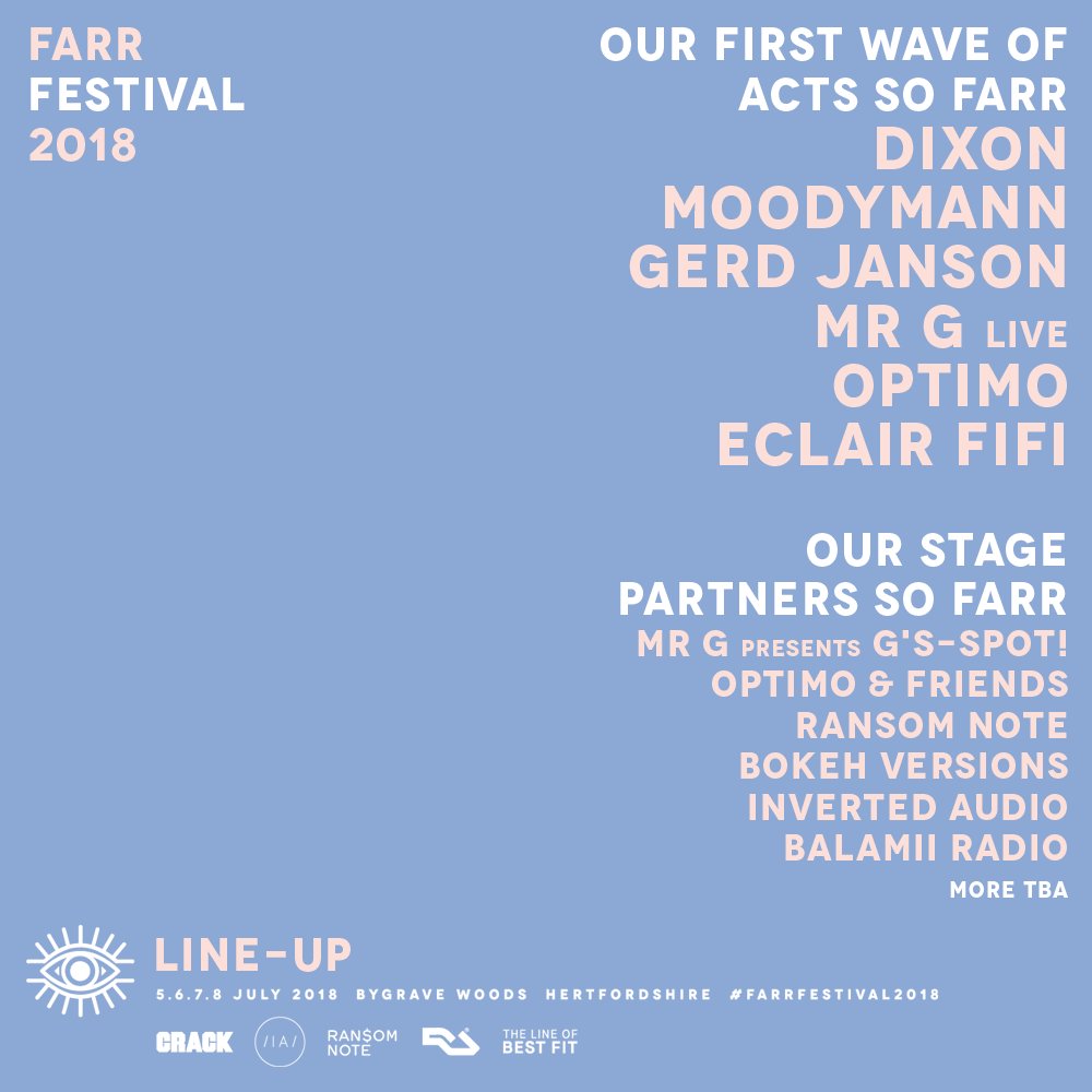 FarrFestival's tweet photo. Time for us to unveil our first wave of acts and stage partners, that will be performing at #FarrFestival2018 🌳 https://t.co/aXCS1XN4BS https://t.co/v46MoAmPvl