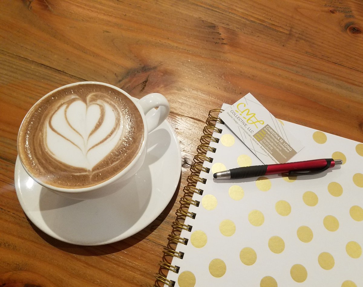 CMLCOLLECTIVE's tweet photo. State of Women-Owned Biz in KS happening today w/@iamdellgines but 1st mtgs at @ReverieRoasters. #cmlcollective #CreateCampaign https://t.co/gIQQ7AKrME