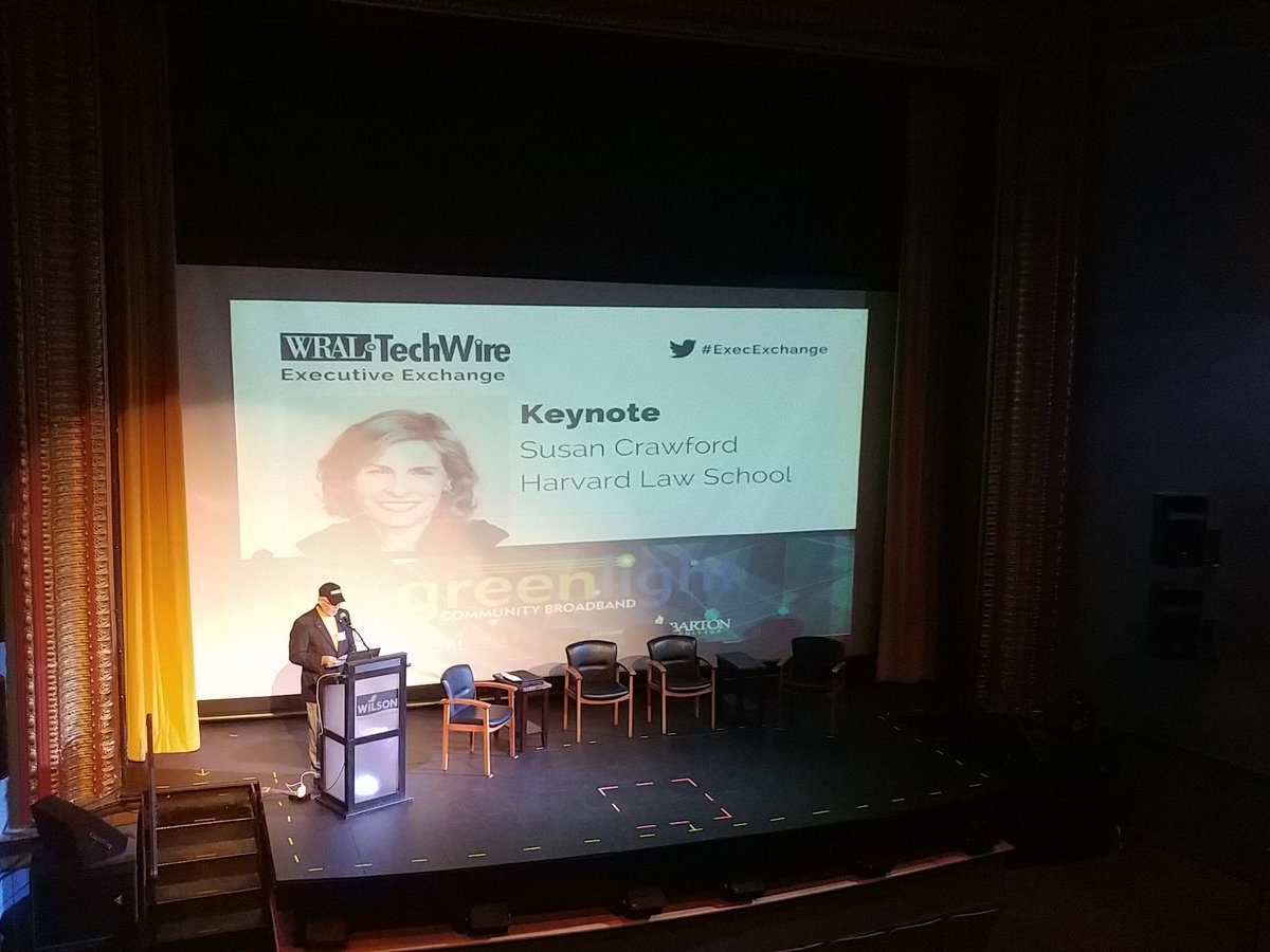 WRALTechWire's tweet image. #ExecExchange keynote by @scrawford, @Harvard prof and author