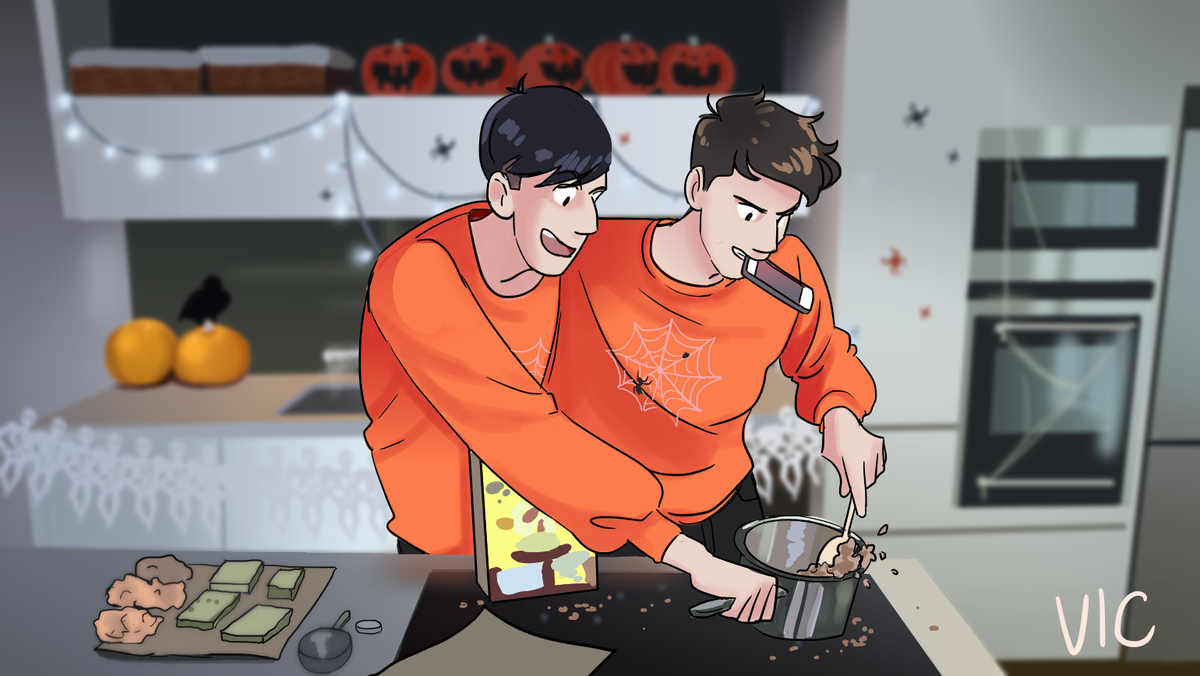 incaseyouart's tweet image. The Halloween baking vid for this year was pure gold. I haven't laughed that much in a while, so thanks @danielhowell and @AmazingPhil :P