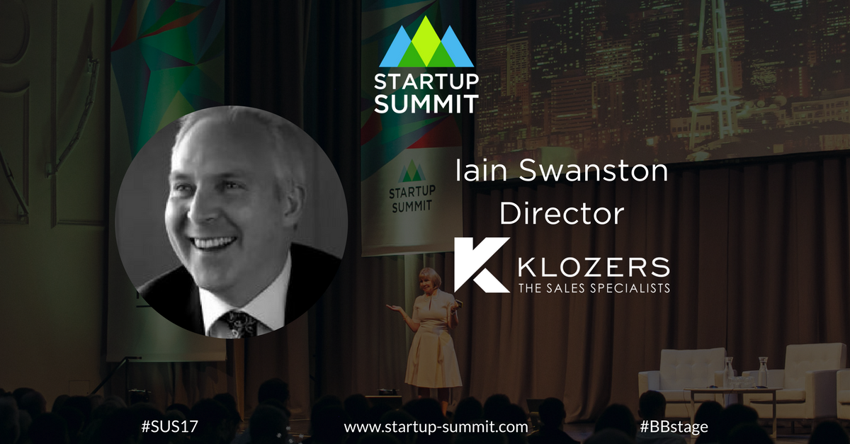 FutureXGlobal's tweet photo. For the next talk @IainSwanston will be taking on the stage to talk about “How to grow sales in a startup”! #sus17 #BBstage #startup #growth https://t.co/WjDK6ZMFu0