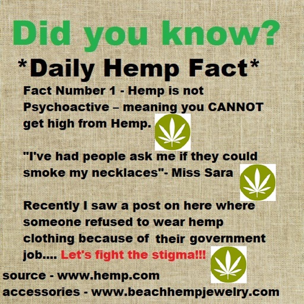 BeachHempShop's tweet photo. *Daily Hemp Fact*
www,https://t.co/prDiE9eBc4
#beachhempjewelry #hempjewelry #hemp #hempfacts #hemptruth #truth https://t.co/Sp17T0IdmJ