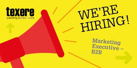 ConexiantEurope's tweet photo. We are hiring for a Marketing Executive – B2B, click here to find out more about the role and to apply: https://t.co/NjAhB5abt4 #jobs https://t.co/QknicScrR6