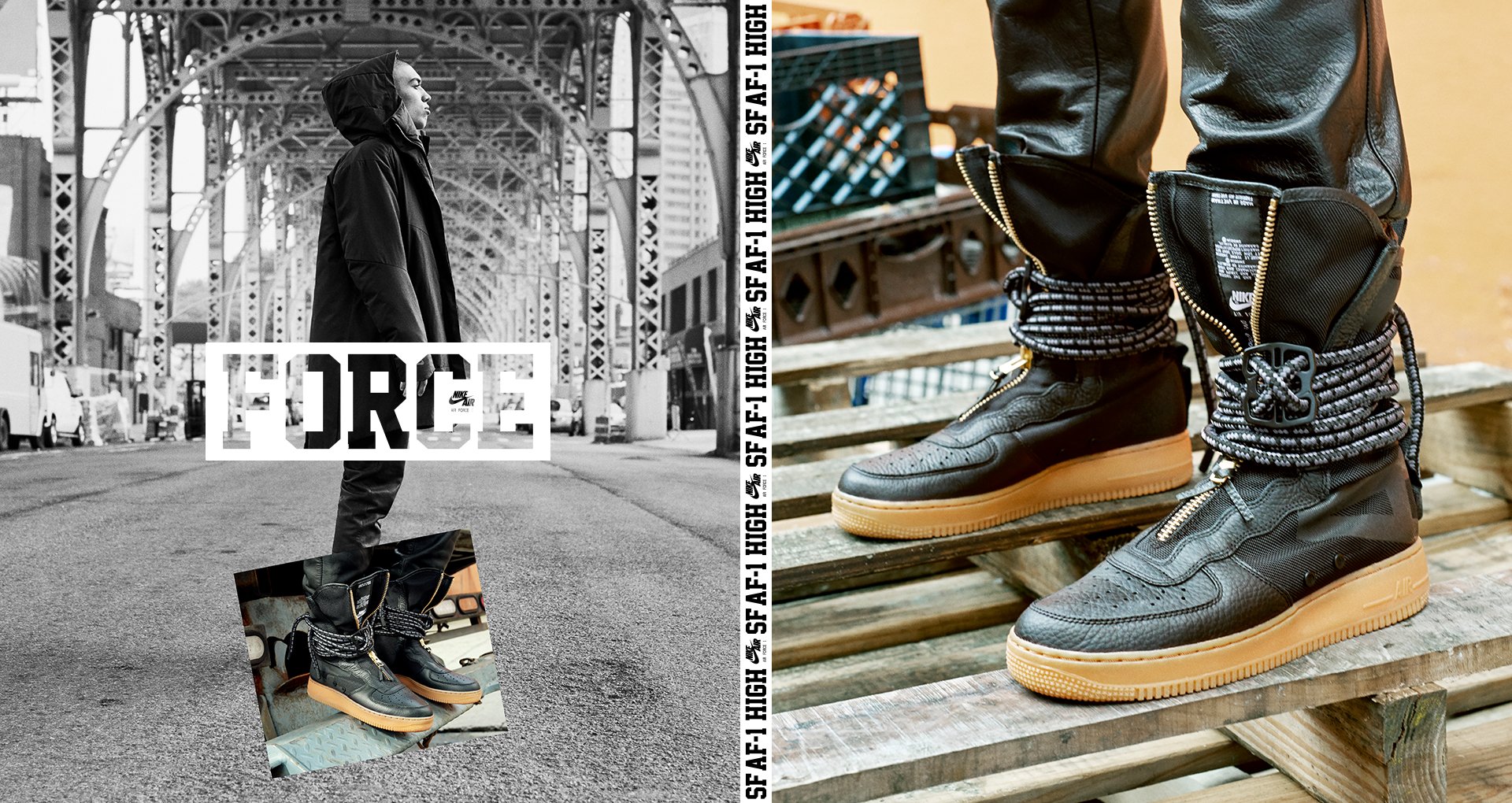 Patta on X New release Nike SF AF1 HI Boot black black gum med brown 190.00 Available in store at Patta Amsterdam Thursday November 2. Nike https t EUOmKdFbqb X