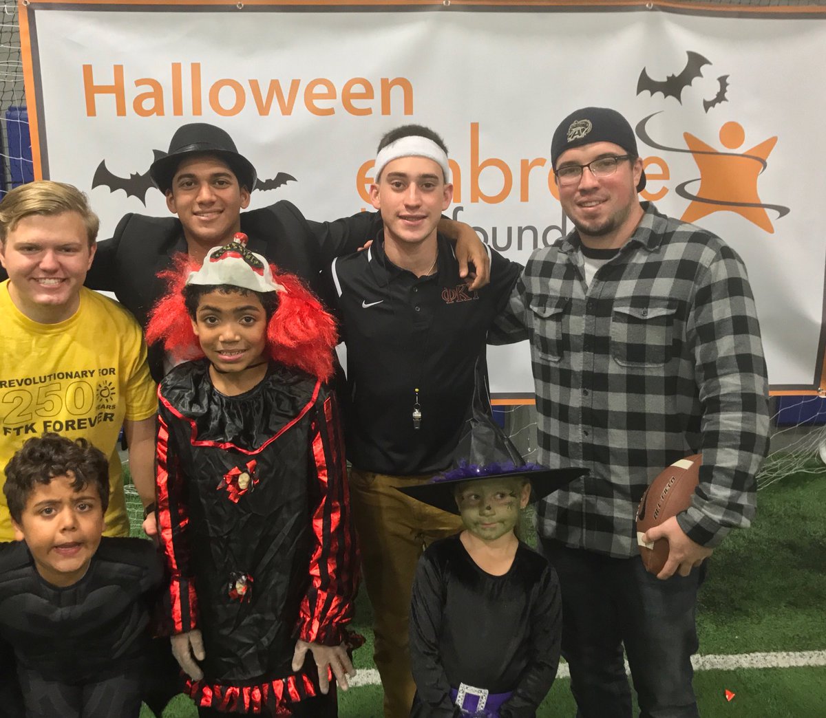 Nick and his <a href="/RutgersPKT/">Phi Kappa Tau</a> brothers enjoying the Halloween Party with <a href="/EmbraceKids/">EmbraceKids</a>! They cherish their #RU4Kids pairing