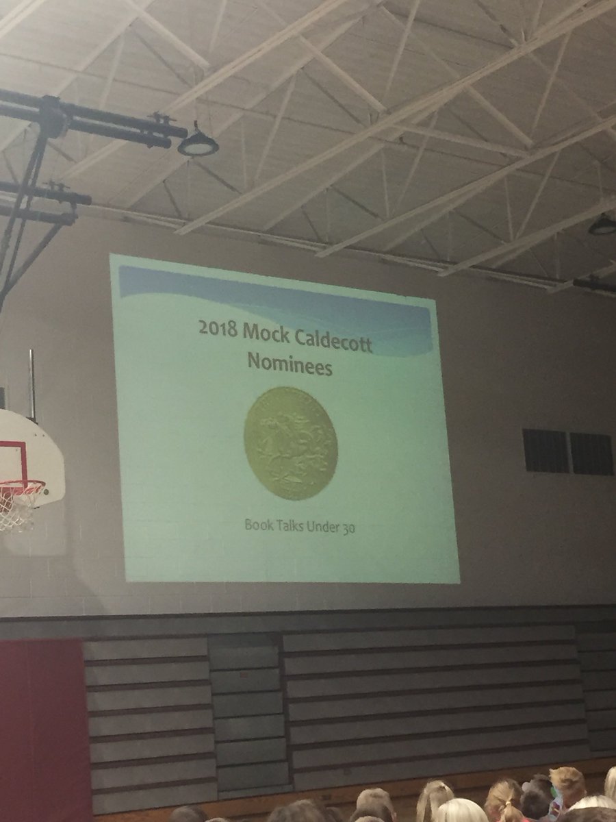 gruppjohnson's tweet photo. Mock Caldecott book list reveal! Such an exciting day! @MrSchuReads gcspartans @colbysharp @MrBSammons https://t.co/YNKMqRIxOb