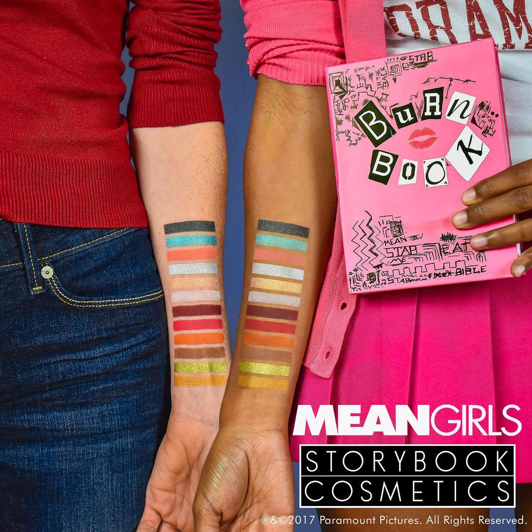 On Wednesdays we wear pink...and the new #StorybookCosmetics x #MeanGirls #BurnBook Storybook Palette! For sale today at 12pm CST only at: storybookcosmetics.com!