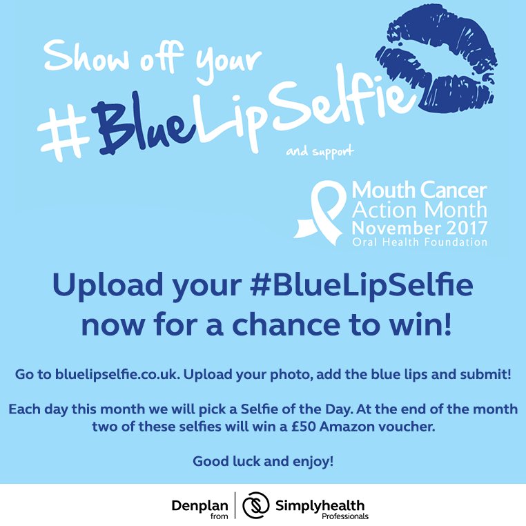 Denplan's tweet photo. #Competition - Upload a selfie to https://t.co/iK0WncKKCH or use #BlueLipSelfie to be with a chance of winning a £50 Amazon voucher #winning https://t.co/zlKRJxyLJl