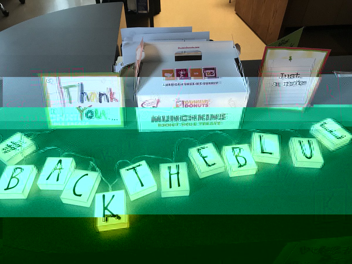 KCS_Roosevelt's tweet photo. We know it’s cliche, but hey  @KingsportPD - we have doughnuts in honor of #BacktheBlue day in @KCS_District We look forward to seeing you! https://t.co/dLqdgipVBp