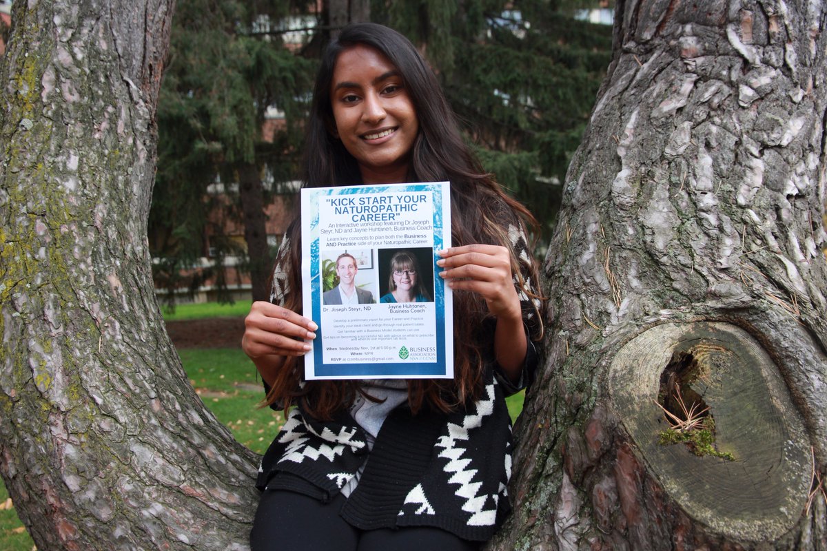myccnm's tweet photo. Join Udani &amp; the #CCNM Business Association at 5pm in the MPR for an interactive workshop: Kickstart Your #Naturopathic Career. #CCNMlife https://t.co/q9tZGrjFjc