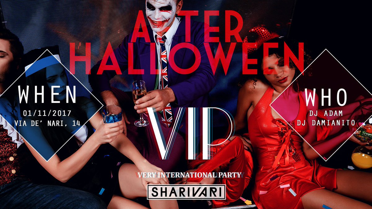 ShariVari_Roma's tweet photo. Please don't stop the party! #AfterHalloween: dalle 23 solo allo Shari Vari. https://t.co/kR9HA3QhSt