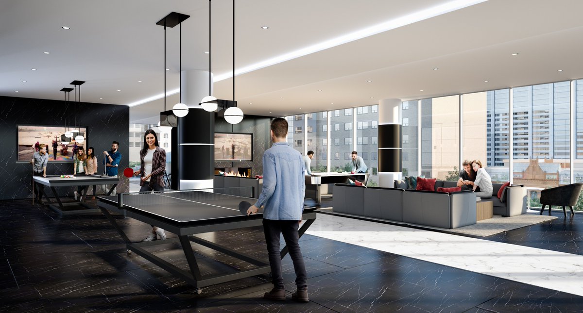 Lifetime_Dev's tweet photo. New interior renderings of Panda Condos showing Cecconi Simone's stunning design of the lobby, amenities areas, and suites. https://t.co/9NgsmjOpHk