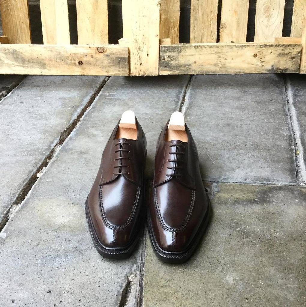 Isham in Espresso calf. Made to Order on the MH71 last with storm