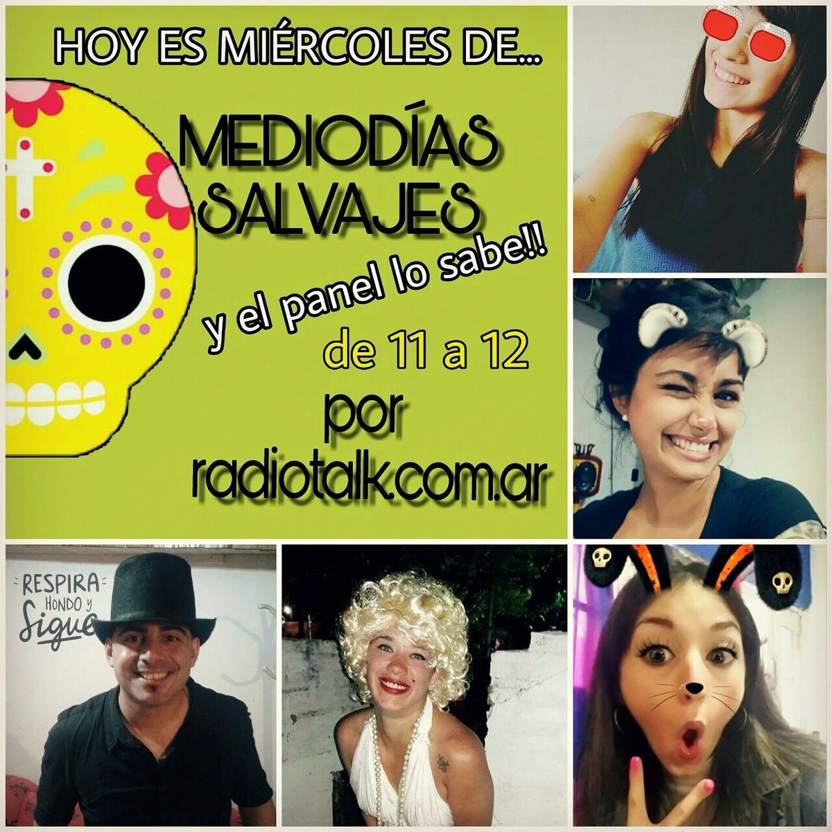 <a href="/MediodiasS/">Mediodias salvajes</a>  esta al aire con muchos invitados en un programa imperdible 😱😱
radiotalk.com.ar o en la App Radio Talk 📻🎙️