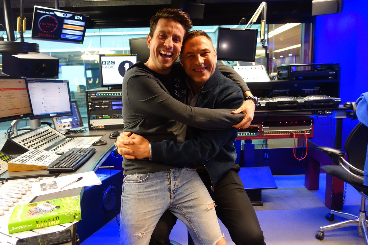 davidwalliams's tweet photo. With @grimmers @BBCR1 @R1Breakfast https://t.co/pUbtsLJbMe
