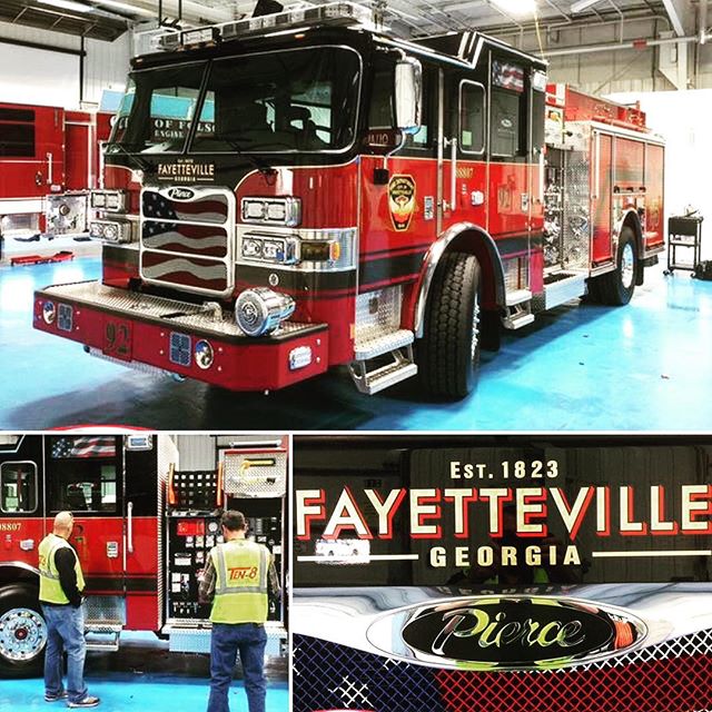 Ten8Fire's tweet image. Fayetteville, Georgia finished the final inspection on its #PierceMfg #ArrowXT #pumper!