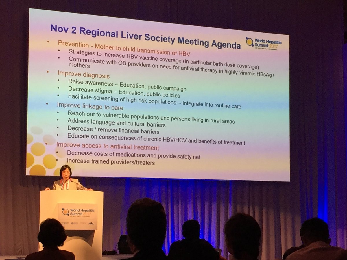 HepBFoundation's tweet photo. Liver societies like AASLD play a key role in #hepatitis elimination through advocacy, education, training @aasldtweets #HepSummit2017 https://t.co/nN0MbTVb4Y