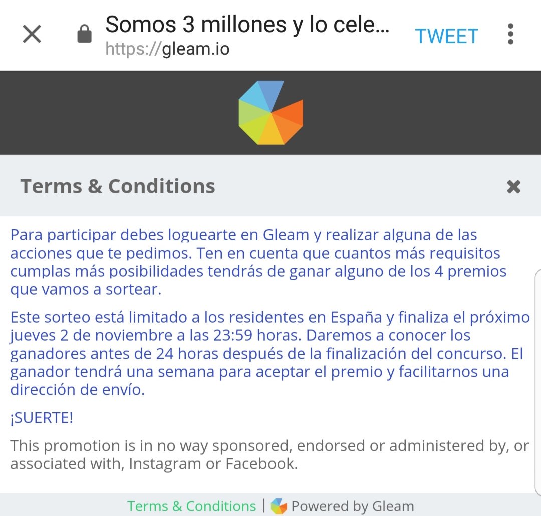 policia's tweet photo. 💃🔝🎶🎉🍾🍰🕺 #Somos3Millones y queremos celebrarlo contigo. Participa en nuestro sorteo y llévate uno de estos 4 premios. https://t.co/yg1hENDgKY https://t.co/0gur1vX8tP