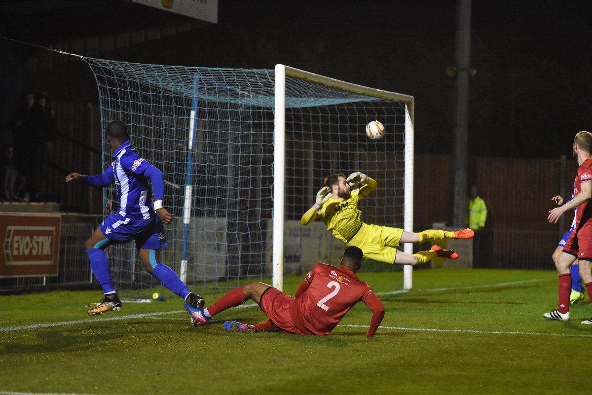 NGCSportUK's tweet photo. How did this shot by @Dipo_Akinyemi not go in? @BSFCTheBlues https://t.co/6CkiC21DHm