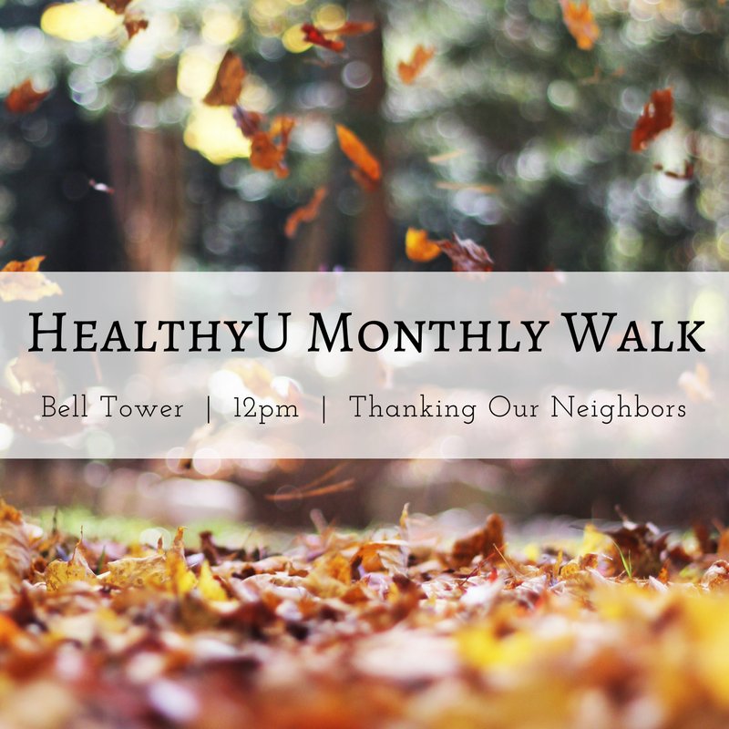 LipscombHealthy's tweet photo. Join us today at 12pm for a lovely walk in the brisk autumn air. We'll be showing gratitude to some of our neighbors! #lipscombhealthyu https://t.co/VAEhetqJiP