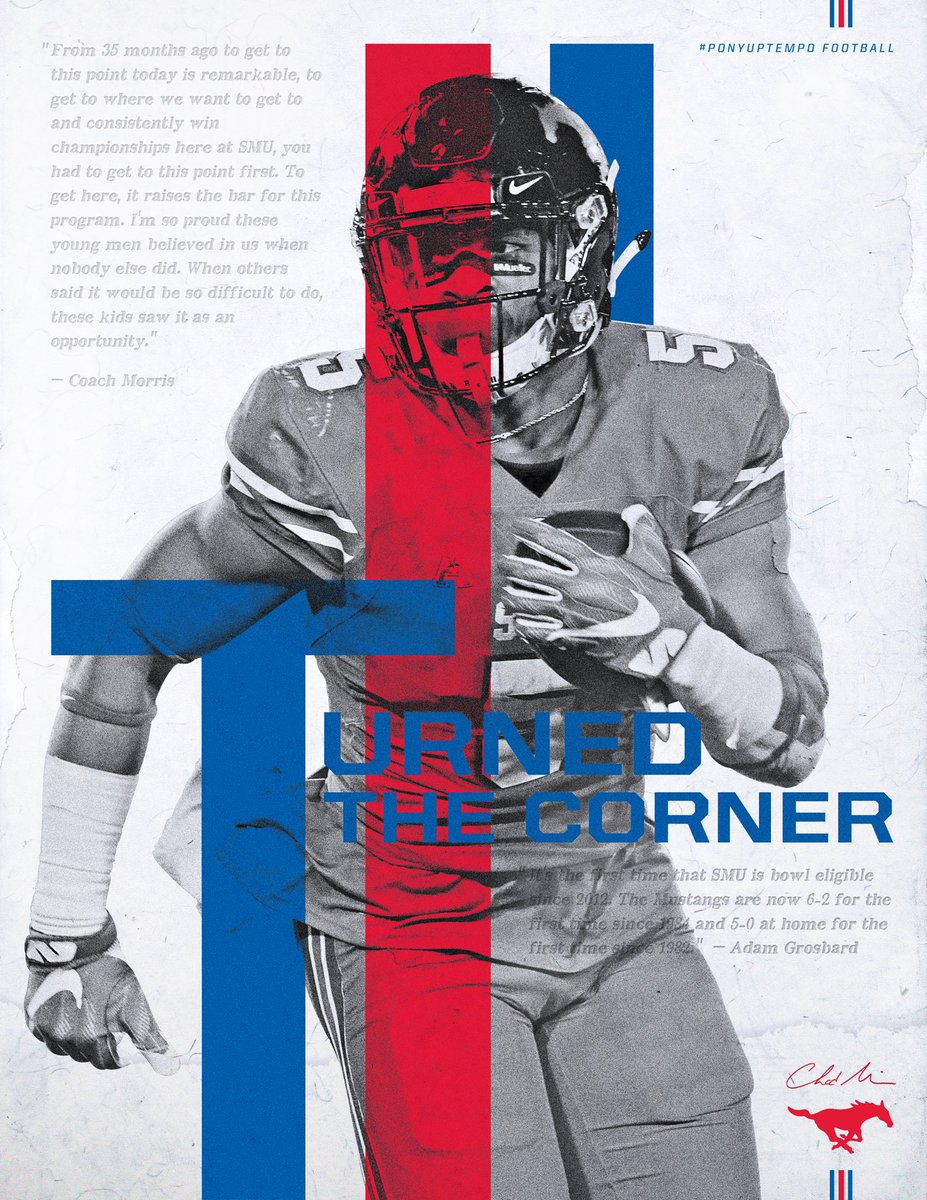 SMUFB's tweet photo. Best start since 1984.
Best home record since 1982.
Bowl eligible for the first time since 2012.
#PonyUpTempo https://t.co/EZw1jxAdXU