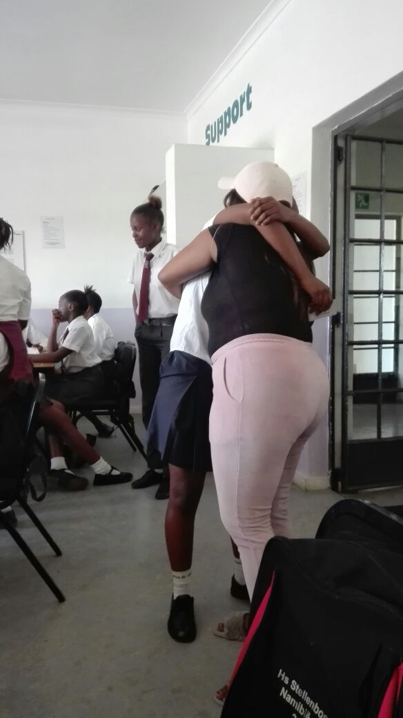 The Grade 8's are bidding fairwell to their Facilitator. 

It has been great to work with Zizo😊. 

We will miss you.