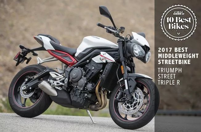 TriumphAmerica's tweet photo. .@CycleWorldMag picks the #StreetTriple R as the Best Middleweight Streetbike for 2017! https://t.co/FLEOmtrcP7 https://t.co/a8IdDPxZqR