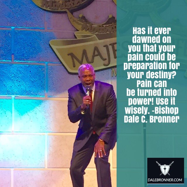 BishopBronner's tweet image. Turn your pain into power!
