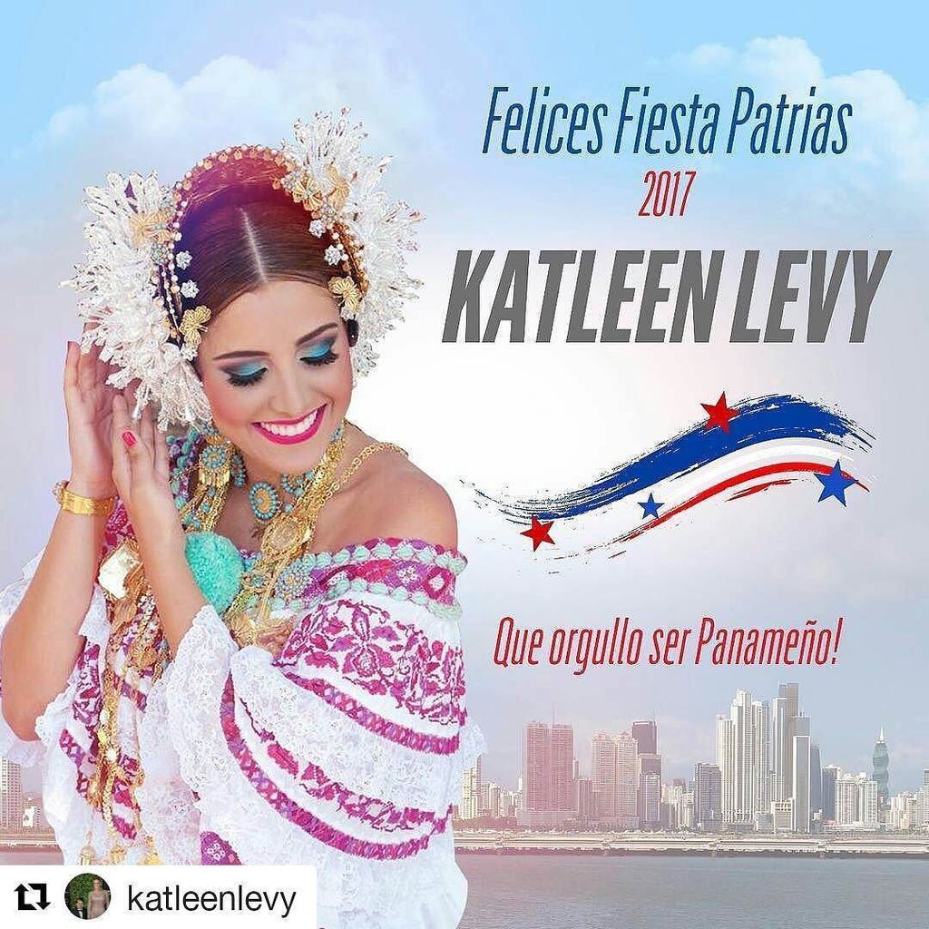 #Loúltimo: la diputada @katleenlevy presenta su afiche de #FiestasPatrias2017 #Panama