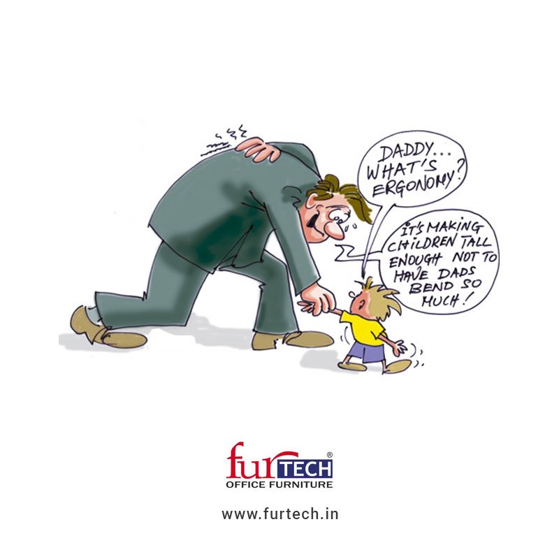 furtech_india's tweet image. Son - Dad, what is ergonomy? Dad - Son, It&apos;s making children tall enough not to have dads bend so much. 
#Furtech #OfficeFurniture #Chairs