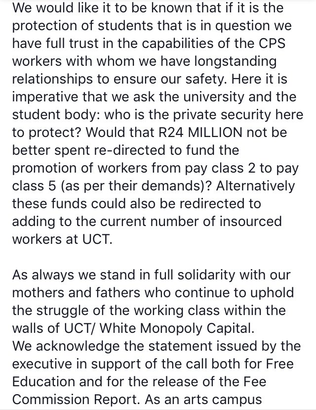 varsitynews's tweet photo. 1/2 #uctassembly #uctshutdown #UCTFeesMustFall2017 #Feesmustfall https://t.co/ep6ImfCYnL https://t.co/o4JMg2Rdjq